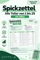Vorschau - Arbeitsblätter - Spickzettel Teiler DIfferenzierung - Deckblatt