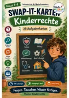 Vorschau - Spiele - Swap-it-Kartenspiel: Kinderrechte – bewegtes Klassenspiel für Sachunterricht 3/4 | Farbe & S/W | Duplex- und manueller Druck - Deckblatt