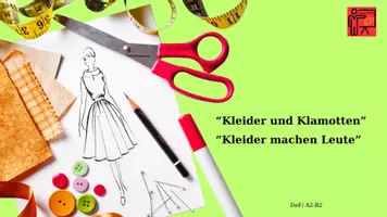 Vorschau - Arbeitsblätter - Kleider und Klamotten DaF A2-B1 - Deckblatt