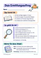 Vorschau - Stundenentwürfe - Wer hat den Kürbis gestohlen? Detektivgeschichte mit Logikrätsel – Herbst & Halloween, Klasse 3–5 - Seite 1