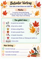 Vorschau - Arbeitsblätter - Gedichte gestalten & vortragen - Seite 1