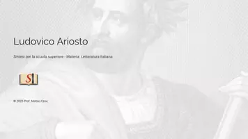 anteprima - Presentazioni / Lavagne - Ludovico Ariosto: kit lezione completo - Pagina di copertina
