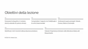 anteprima - Presentazioni / Lavagne - Ludovico Ariosto: kit lezione completo - Pagina 1