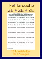 Vorschau - Arbeitsblätter - Fehlersuche ZE+ZE+ZE - Deckblatt