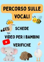 anteprima - Esercizi - Le vocali - classe prima - maestra Ilaria - Pagina di copertina