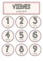 Vista previa - Decoración del aula - CALENDARIO: DÍAS, MESES Y NÚMEROS - página 3