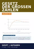 Vorschau - Arbeitsblätter - Gesetz der großen Zahlen & Wahrscheinlichkeit – Skript Klasse 8/9 - Deckblatt