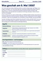 Vorschau - Arbeitsblätter - Europatag Arbeitsblatt Klasse 7–8 - Seite 1