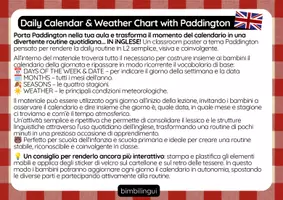 anteprima - Materiale interattivo - ENGLISH CALENDAR & WEATHER CHART: Poster in INGLESE - Pagina 1