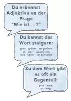 Vorschau - Fördermaterial/Inklusion - Adjektive im Wortartenland - Tafelmaterial - Seite 3