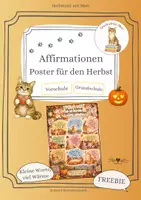 Vorschau - Poster - Affirmationen Poster im Herbst - FREEBIE - Deckblatt