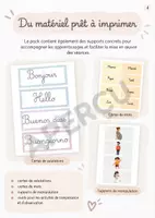 Aperçu - Préparation de séance / Séance complète - Éveil aux langues – Période 1 – 2e primaire - Page 3