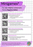 Vorschau - Interaktives Material - Minigames für den Matheunterricht - Negative Zahlen - Seite 1