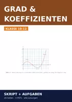 Vorschau - Arbeitsblätter - Ganzrationale Funktionen: Grad & Koeffizienten – Skript 10–12 - Deckblatt