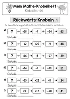 Vorschau - Arbeitsblätter - Mathe-Knobelheft Klasse 2–3 – Logik, Zahlenrätsel & Sudoku bis 100 | Forder-Material | Knobeln - Seite 3