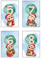Vorschau - Arbeitsblätter - Adventskalender Klasse Grundschule Eule Klassentier – 24 Adventskarten mit Aktionen & Gutscheinen | Klassenadventskalender zum Ausdrucken - Seite 2