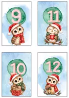 Vorschau - Arbeitsblätter - Adventskalender Klasse Grundschule Eule Klassentier – 24 Adventskarten mit Aktionen & Gutscheinen | Klassenadventskalender zum Ausdrucken - Seite 3