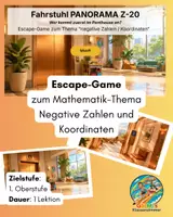 Vorschau - Spiele - Escape Game Mathematik - Negative Zahlen - Deckblatt