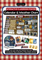 anteprima - Materiale interattivo - ENGLISH CALENDAR & WEATHER CHART: Poster in INGLESE - Pagina di copertina
