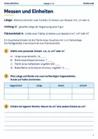 Vorschau - Arbeitsblätter - Flächen und Umfang Arbeitsheft Klasse 5 bis 6 - Seite 1