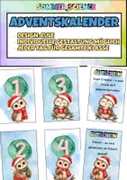Vorschau - Arbeitsblätter - Adventskalender Klasse Grundschule Eule Klassentier – 24 Adventskarten mit Aktionen & Gutscheinen | Klassenadventskalender zum Ausdrucken - Deckblatt