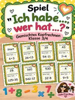 Vorschau - Spiele - Spiel Ich habe... Wer hat...? Kopfrechnen - Deckblatt