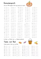 Vorschau - Arbeitsblätter - Halloween 3. Klasse Mathematik | Übungsblätter zur Wiederholung - Seite 2
