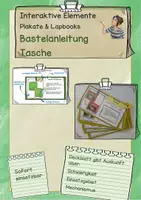 Vorschau - Mal- und Bastelvorlagen - Interaktive Elemente für Plakate und Lapbooks: Bastelanleitung Tasche - Deckblatt