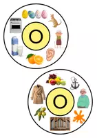 Vorschau - Spiele - Lautrad O/o - Klammerkarte Druckschrift - Seite 1