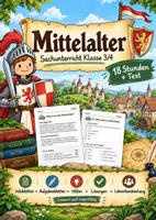 Vorschau - Stundenentwürfe - Das Mittelalter - Komplettpaket | Sachunterricht Klasse 3/4 - Deckblatt