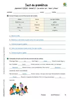 Vorschau - Test - ¡APÚNTATE! 1 - U0-5 Vokabel- und Grammatiktests - KOMPLETTPAKET - Seite 3