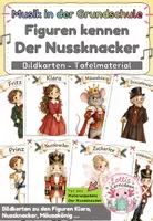 Vorschau - Bildkarten - Der Nussknacker – Bildkarten zu den Figuren | Tafelmaterial Musik Grundschule - Deckblatt