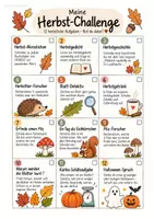 Vorschau - Arbeitsblätter - Herbst-Challenge I Zusatzaufgaben Freiarbeit I Herbst I Klasse 2-3 - Seite 1