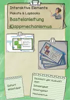 Vorschau - Mal- und Bastelvorlagen - Bastelanleitung für interaktive Plakate oder Lapbooks: Klappmechanismus - Deckblatt