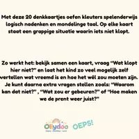 Voorbeeld - Ollydoo-OEPS!Wat klopt hier niet?20 denkkaartjes voor kleuters - Pagina 1