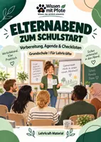 Vorschau - Arbeitsblätter - Elternabend zum Schulstart – Vorbereitung & Checklisten - Deckblatt