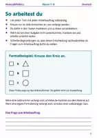Vorschau - Arbeitsblätter - Hauptaussagen und Textbelege Klasse 7–8 - Seite 1