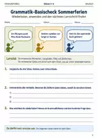 Vorschau - Arbeitsblätter - Deutsch Sommertraining Minibundle Arbeitshefte Klasse 5 bis 6 Grammatik Rechtschreibung und Schreiben - Seite 1