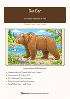 Vorschau - Stationenlernen - Der Bär – Lesespurgeschichte mit Rätselaufgaben (Klasse 8) - Seite 1