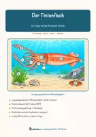 Vorschau - Arbeitsblätter - Der Tintenfisch – Lesespurgeschichte mit Rätselaufgaben (Klasse 8) - Seite 1