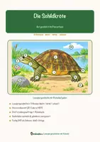 Vorschau - Mal- und Bastelvorlagen - Die Schildkröte – Lesespurgeschichte mit Rätselaufgaben (Klasse 8) - Seite 1