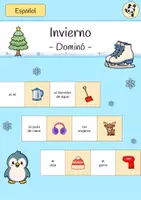 Vorschau - Spiele - Invierno - Dominó (Winter Spanisch) - Deckblatt