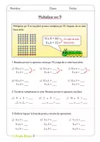 Vista previa - Hojas de trabajo - Las tablas de multiplicar (Estrategias y repaso) - página 3