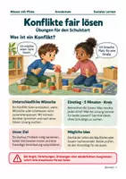 Vorschau - Arbeitsblätter - Konflikte fair lösen – Perspektivwechsel & Lösungen - Seite 1