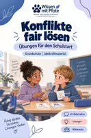 Vorschau - Arbeitsblätter - Konflikte fair lösen – Perspektivwechsel & Lösungen - Deckblatt