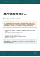 Vorschau - Stundenentwürfe - Ich wünsche mir ... Grund-, Kultur- und Luxusbedürfnisse, differenziert - Deckblatt