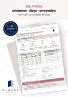 Vorschau - Arbeitsblätter - Die vier Fälle im Deutschen – Arbeitsblatt - Deckblatt