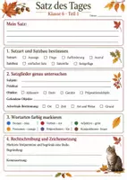 Vorschau - Arbeitsblätter - Materialpaket - Satz des Tages & Satz der Woche – Klasse 6 - Seite 2