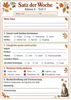Vorschau - Arbeitsblätter - Satz des Tages / Satz der Woche - Herbst - Seite 3