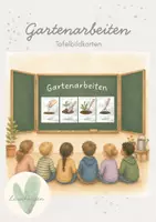 Vorschau - Bildkarten - Gartenarbeiten | Tafelmaterial | Bild- und Wortkarten | Schulgarten - Deckblatt